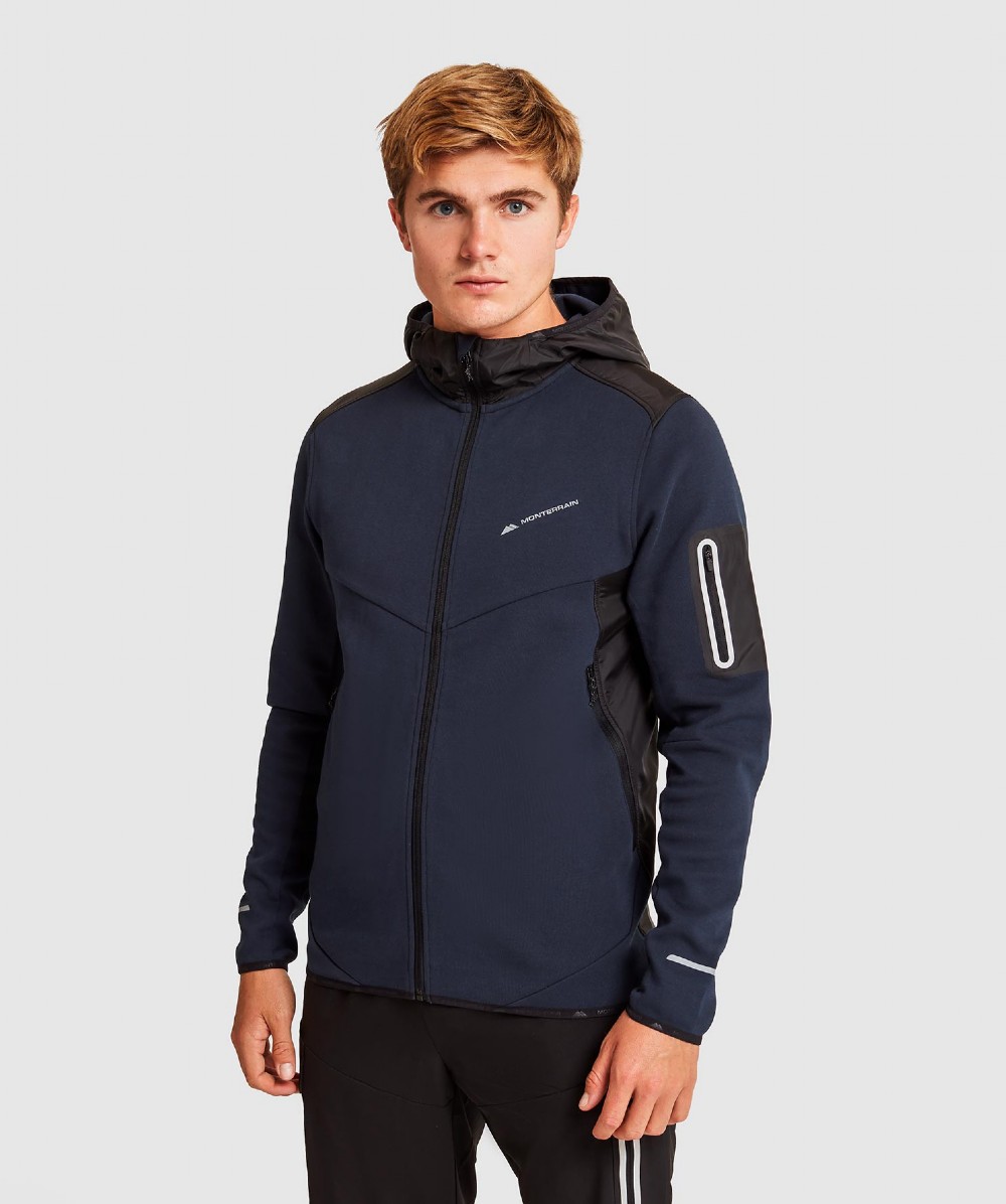 Keynot Fleece Zip Hoodie | Navy | Monterrain