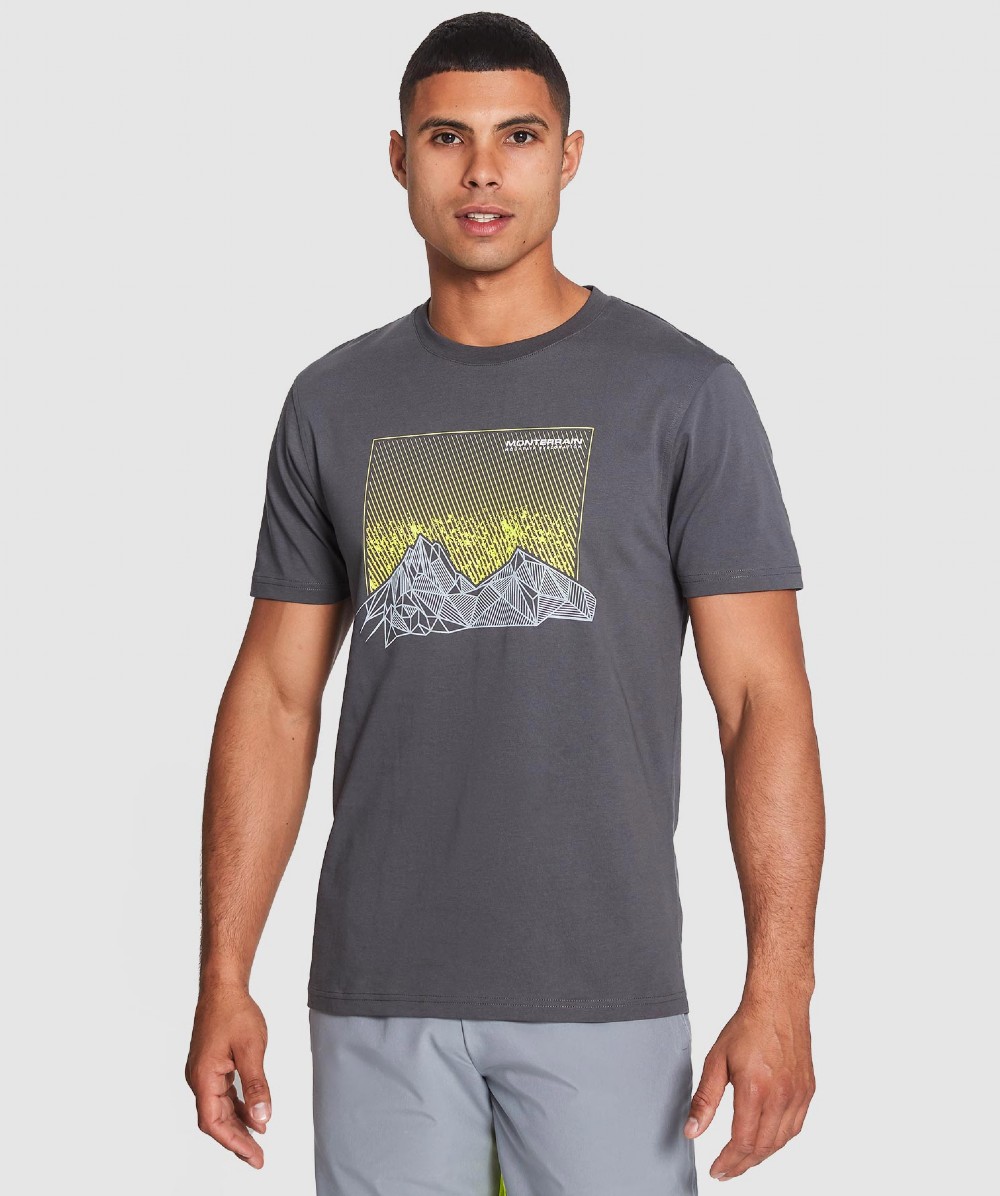 Horizon T-Shirt | Charcoal / Neon | Monterrain