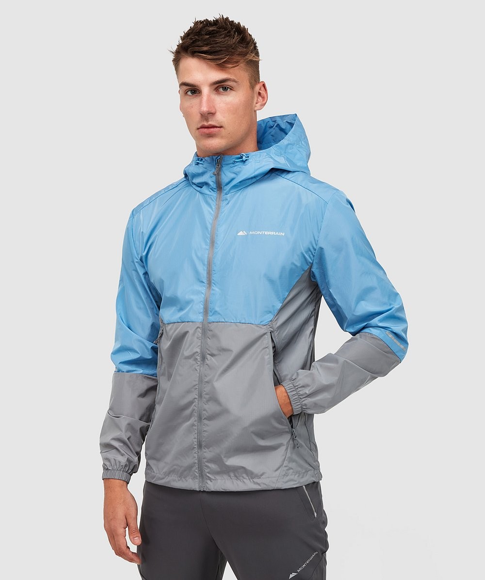 Ascent Woven Core Windrunner | Lake Blue / Monument | Monterrain