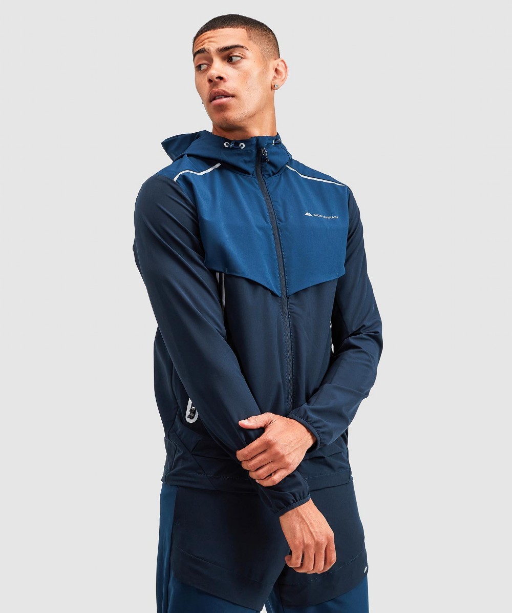 Refraction Woven Running Jacket | Navy / Navy | Monterrain