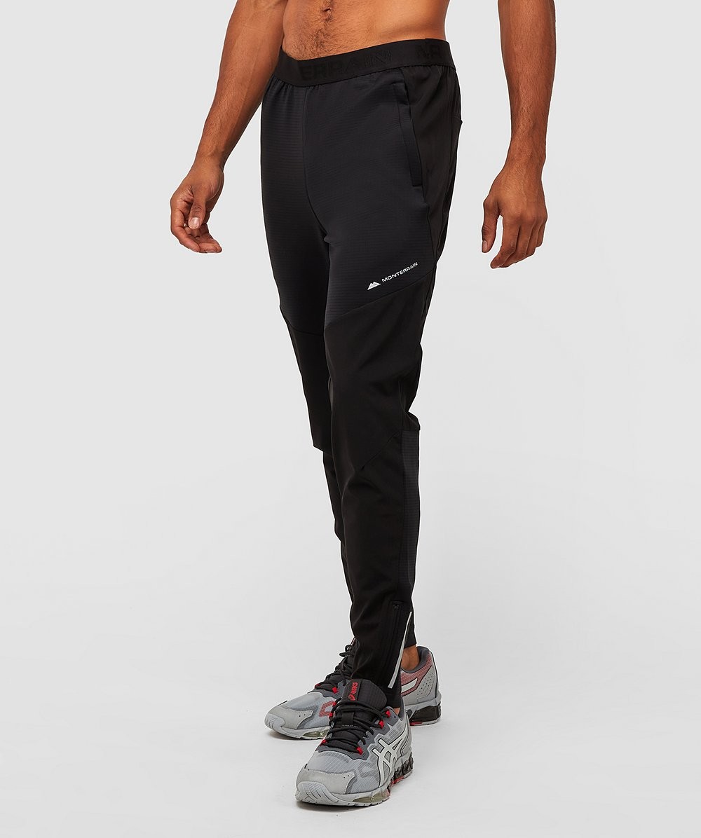 Vinson Running Pant | Black / Black / Silver | Monterrain