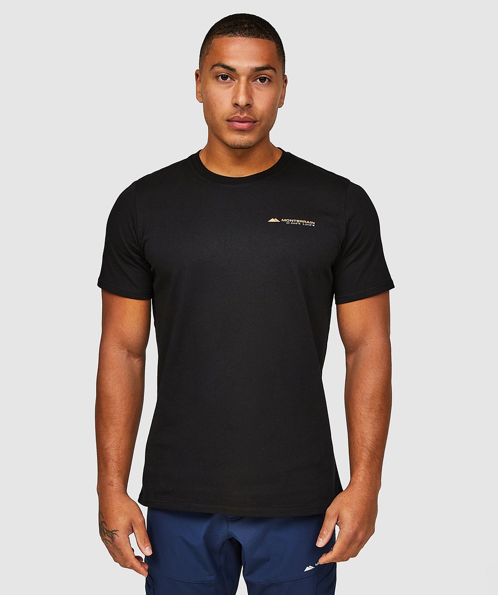 Range T-Shirt | Jet Black | Monterrain