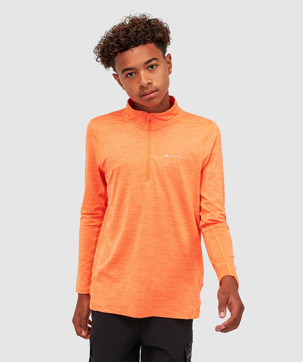 Junior Athos Quarter Zip Top | Orange | Monterrain