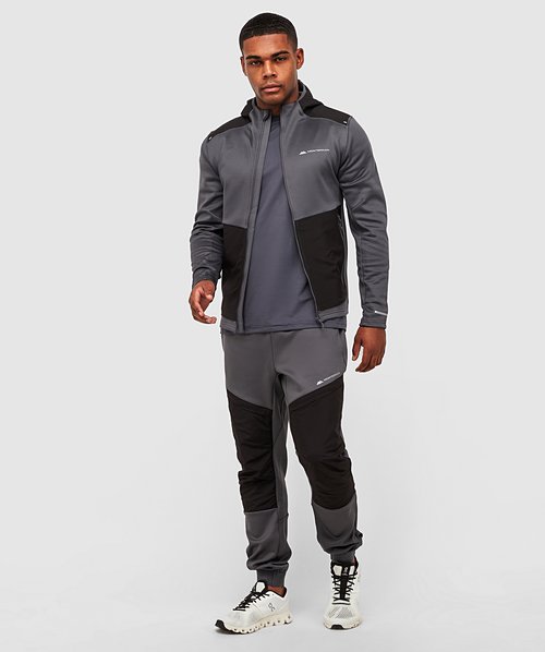 Dynamic Woven Running Hoodie | Monument / Iron Grey | Monterrain