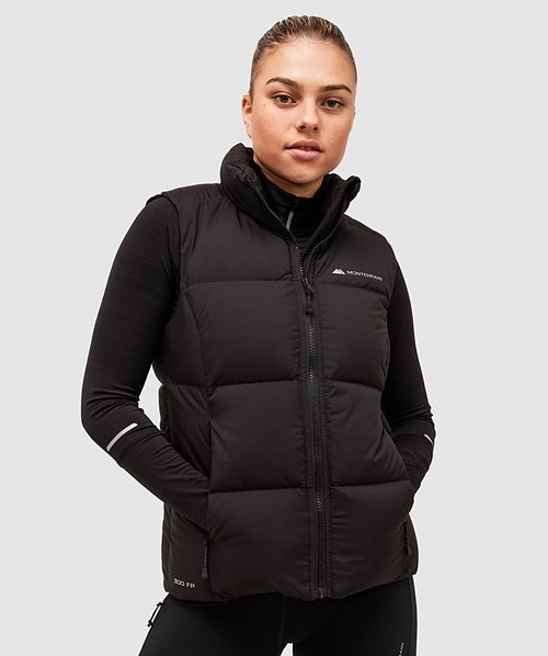 Black down 2024 gilet womens