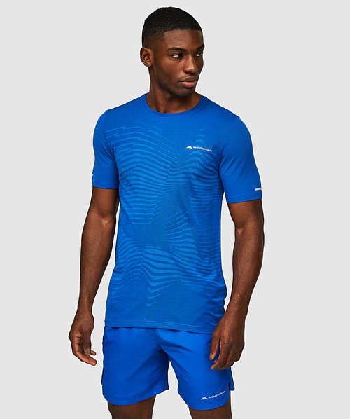 White Men's Running Shirt Gym Shirt Seamless Long Sleeve Top