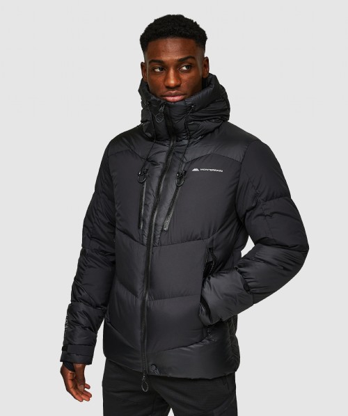 Down puffer jacket with hood on sale