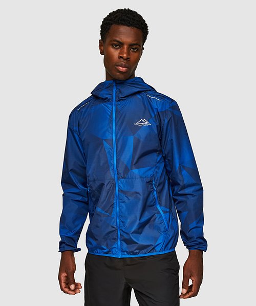 Blue and grey windbreaker best sale