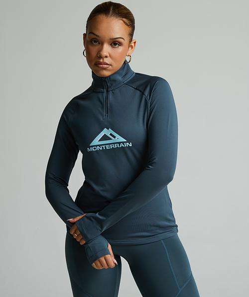 Womens Glide Quarter Zip Long Sleeve T-Shirt