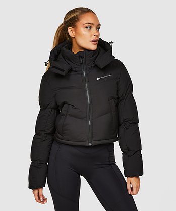 Womens Vista Puffer Jacket Jet Black Monterrain